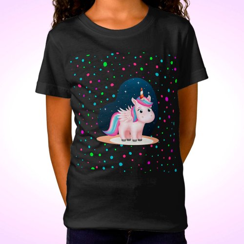 Cute Little Unicorn T_Shirt