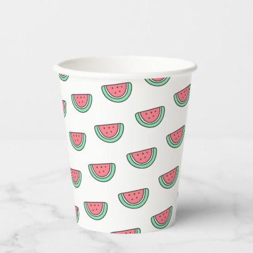 Cute Little Water Melon Pattern Kids Birthday Paper Cups