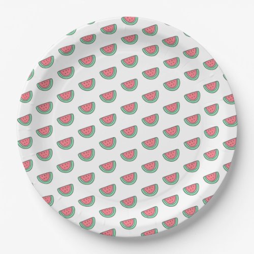 Cute Little Water Melon Pattern Kids Birthday Paper Plates