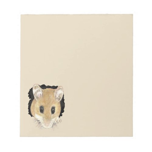 Cute Little Watercolor Pet Pocket Mouse Animal Art Notepad