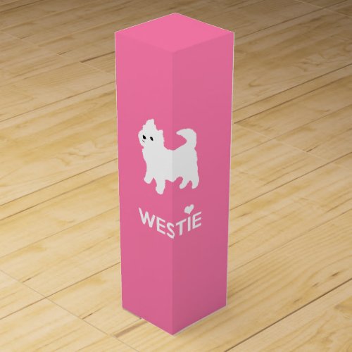 Cute Little Westie _ West Highland Terrier Wine Gift Box