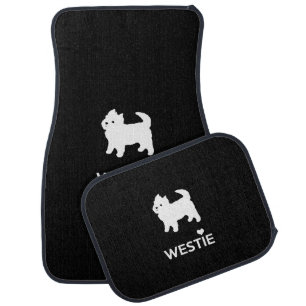 Cute Little Westie - West Highland White Terrier Car Mat