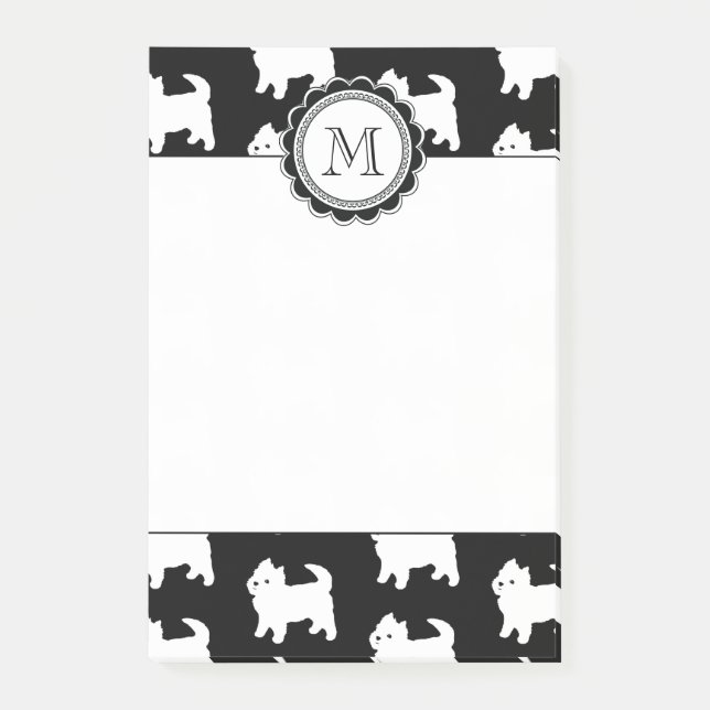 Cute Little Westie - West Highland White Terriers Post-it Notes (Front)