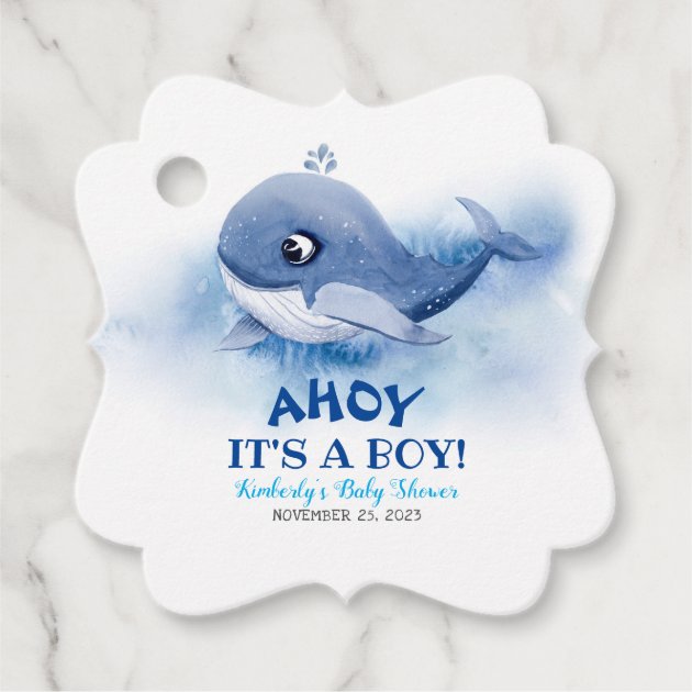 Baby shower whale theme discount