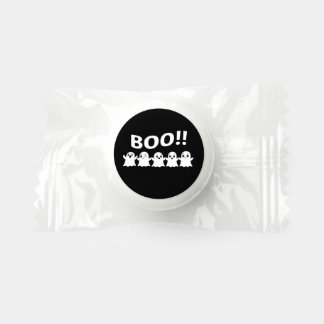cute little white ghosts and BOO! halloween pink Life Saver® Mints