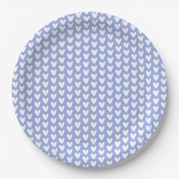 Cute Little White Hearts Pattern - Lavender