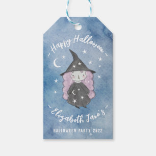 Cute Little Witch Children's Halloween Party Gift  Tags