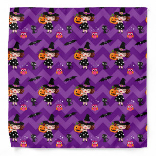 Cute Little Witch Halloween Bandana
