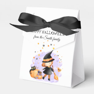 Cute Little Witch Halloween Favor Box