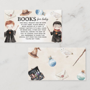 Cute Little Wizard Books For Baby Enclosure Card