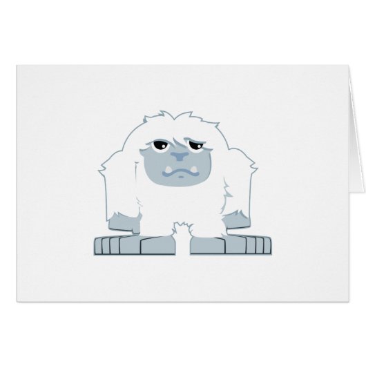 Cute little Yeti Cards (Front Horizontal)