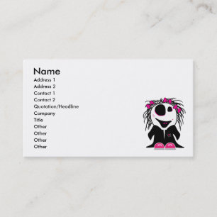 cute little zombie girly business card