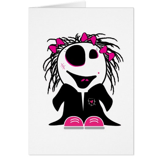 cute little zombie girly cards (Front)