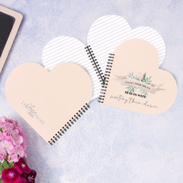 Cute Living Your Dream Quote Memories Keepsake  Notebook (Cute Living Your Dream Quote Memories Keepsake Notebook)