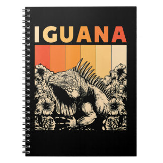 Cute Lizard Iguana Reptil Gift Iguana Notebook