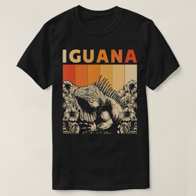 Cute Lizard Iguana Reptil Gift Iguana T-Shirt (Design Front)