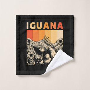 Cute Lizard Iguana Reptil Gift Iguana Wash Cloth
