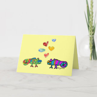 Cute Lizard Love Card