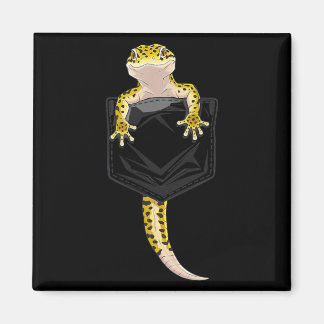 Cute Lizard Reptile Leopard Gecko Poc Gifts Men Magnet