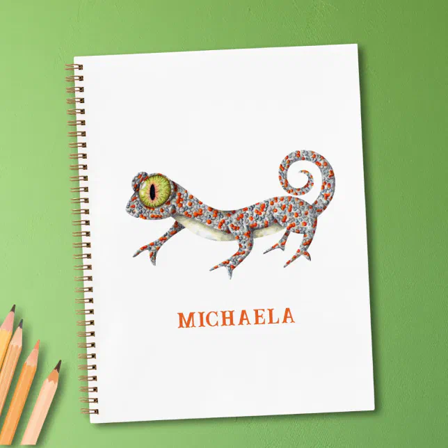 Notebook Lizard Cute Lizard Reptile Notebook | Zazzle
