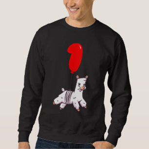 Cute Llama  1st Birthday  Kids Balloon Party Sweatshirt