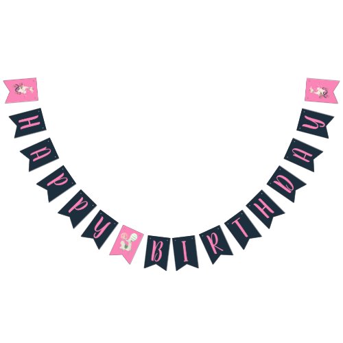 Cute Llama Birthday Party Banner