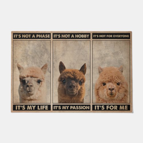 Cute Llama Doormat Funny Quotes Doormat