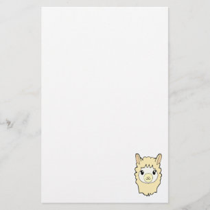 Cute Llama Drawing Stationery