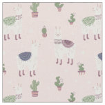 Cute Llama Fabric