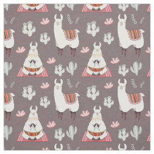 Cute Llama Fabric