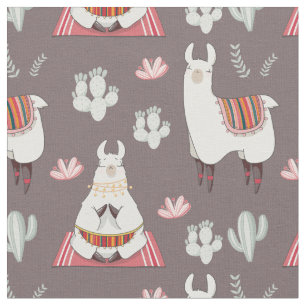 Cute Llama Fabric