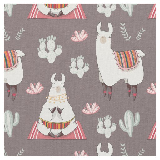 Cute Llama Fabric