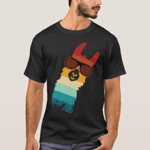 cute llama for llama and alpaca retro T-Shirt