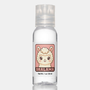 Cute llama illustration design hand sanitizer