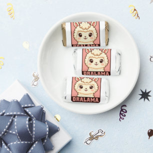 Cute llama illustration design hershey's miniatures