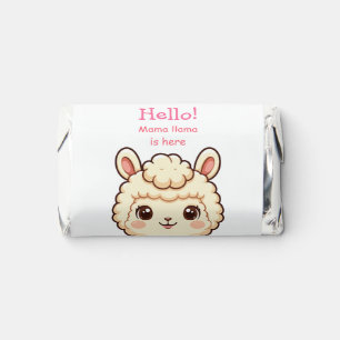 Cute llama illustration design hershey's miniatures