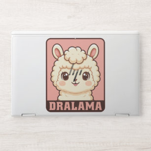 Cute llama illustration design HP laptop skin