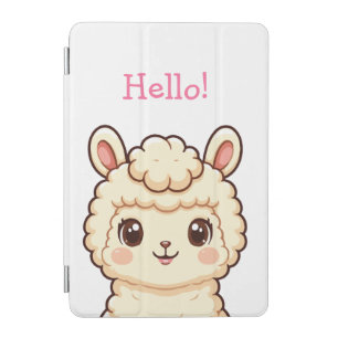Cute llama illustration design iPad mini cover
