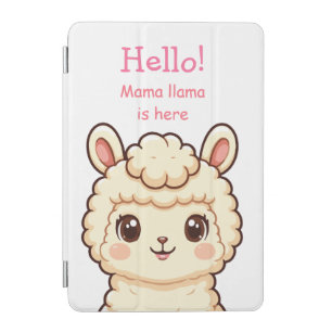 Cute llama illustration design iPad mini cover