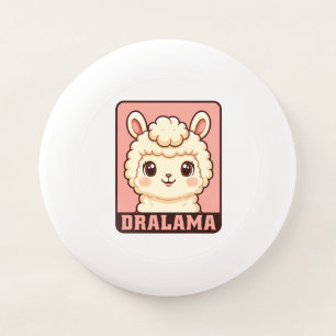 Cute llama illustration design Wham-O frisbee