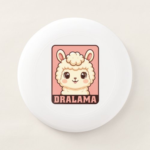 Cute llama illustration design Wham-O frisbee
