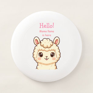 Cute llama illustration design Wham-O frisbee