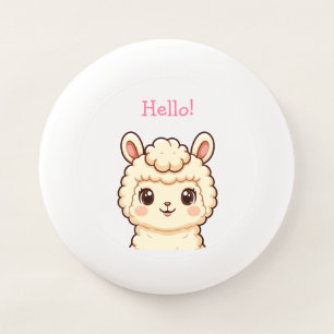 Cute llama illustration design Wham-O frisbee