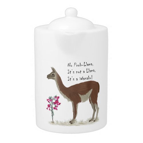 Cute Llama Illustration No Prob_llama Teapot