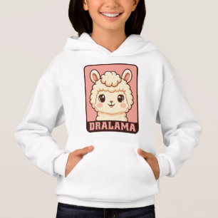 Cute llama illustration t-shirt design hoodie