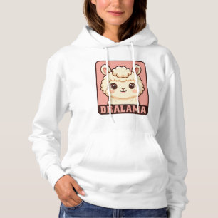 Cute llama illustration t-shirt design hoodie