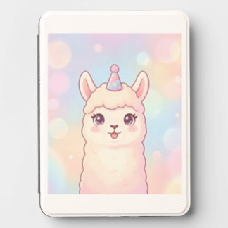 Cute Llama in a Party Hat Kindle Cover
