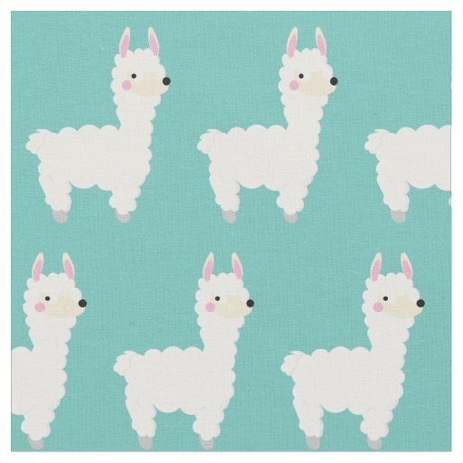 Cute Llama Kids Baby Fabric