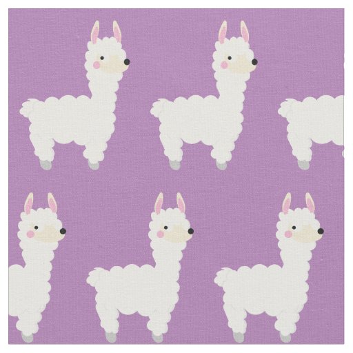 Cute Llama Kids Baby Fabric