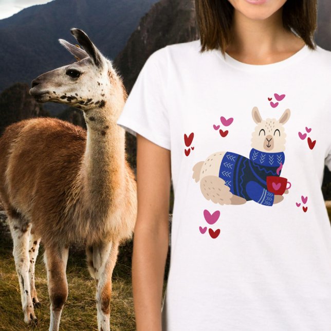 Cute Llama Love T-Shirt (Creator Uploaded)